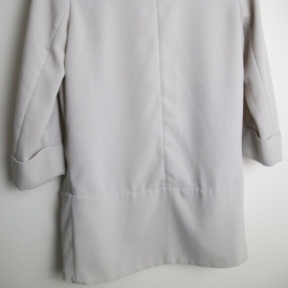 Aritzia Wilfred Chevalier Open Front Blazer Jacket Light Taupe Size 4 - Picture 7 of 7